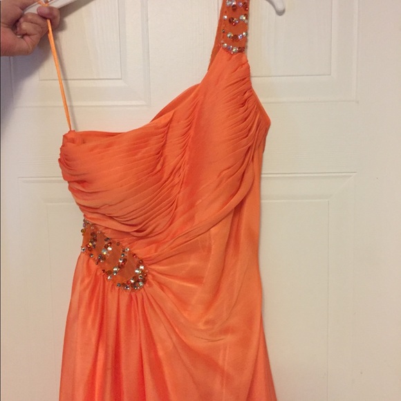 Orange Prom Dress - Picture 2 of 6